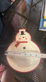 Hallmark Snowman Ceramic Serving Plate - Image 4