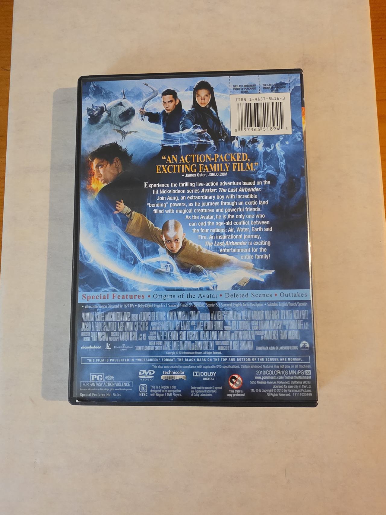 The Last Airbender (DVD, 2010)
