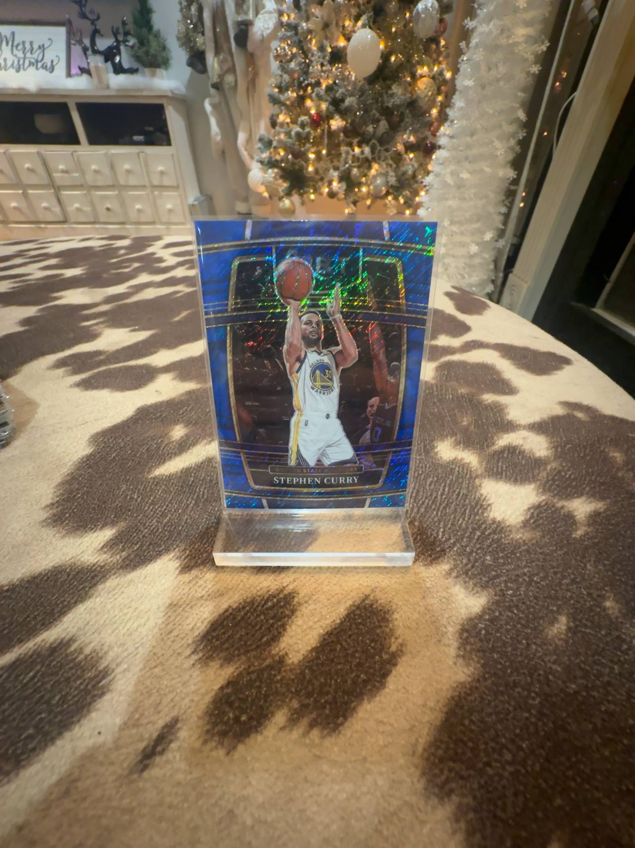 Panini Stephen Curry 2021-22 Blue Shimmer Prizm #94