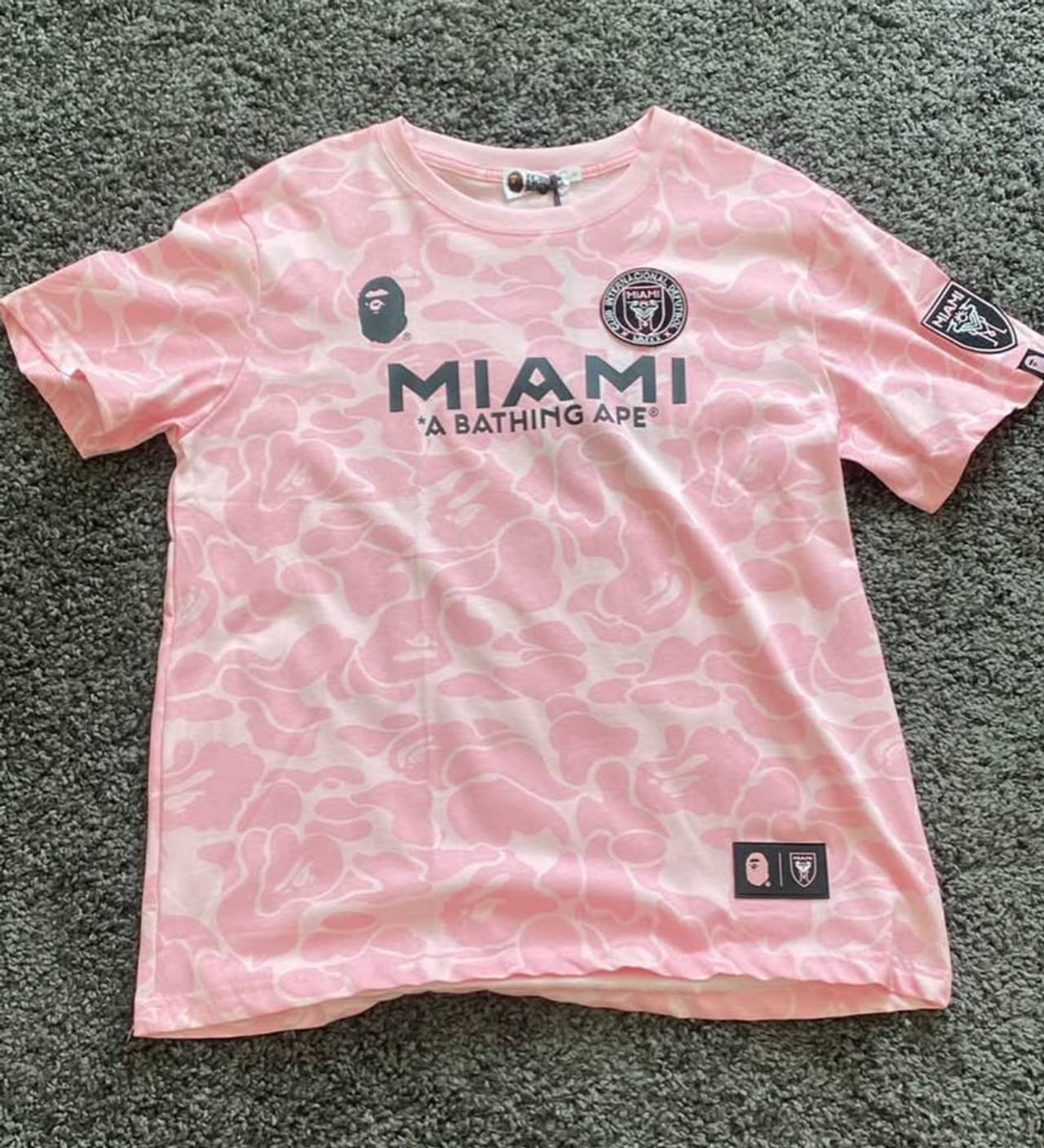 BAPE Miami Store Opening ABC Camo Tee Pink