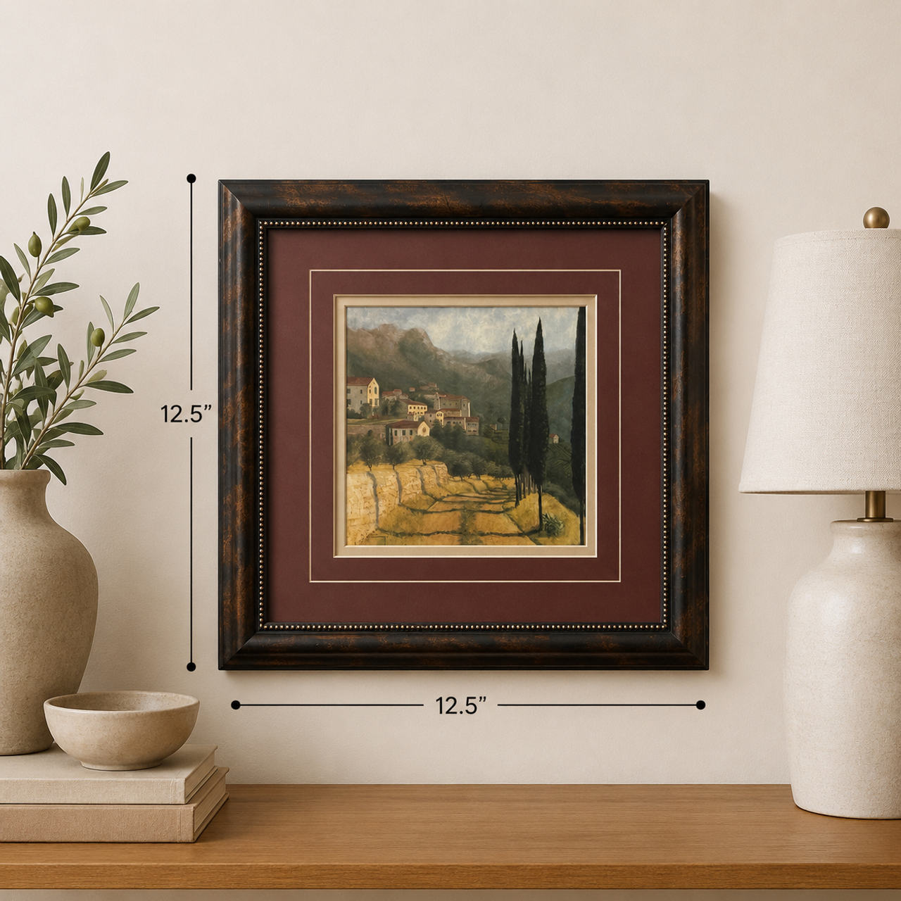 Framed Tuscan Landscape Art Print