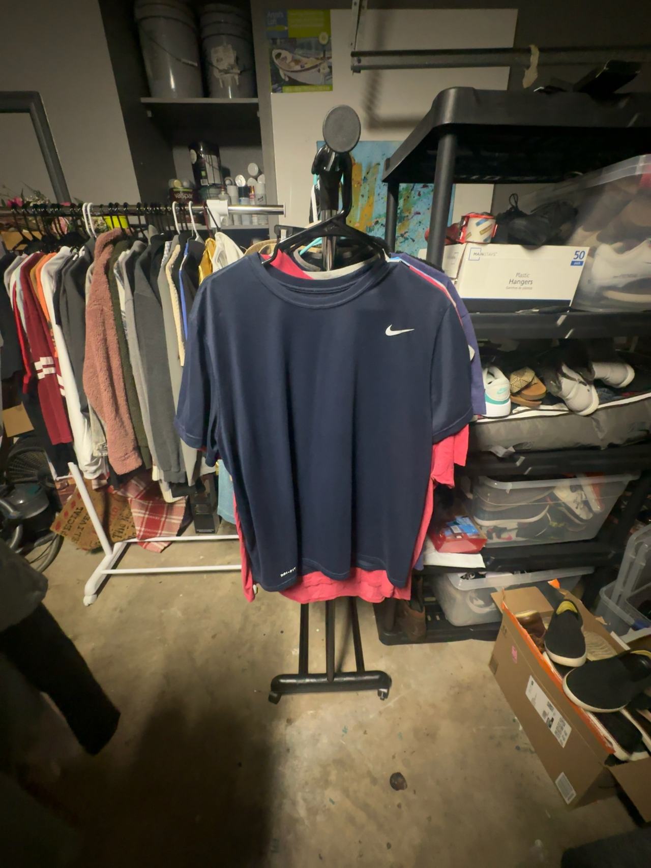 Nike Dri-FIT Short Sleeve T-Shirt (Navy Blue) Size XL