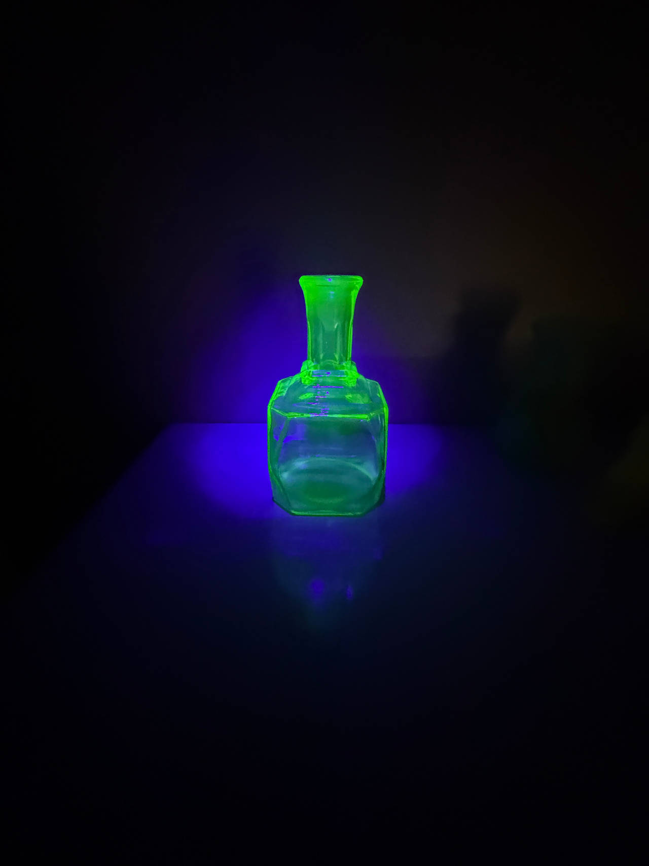 Vaseline Glass Decanter