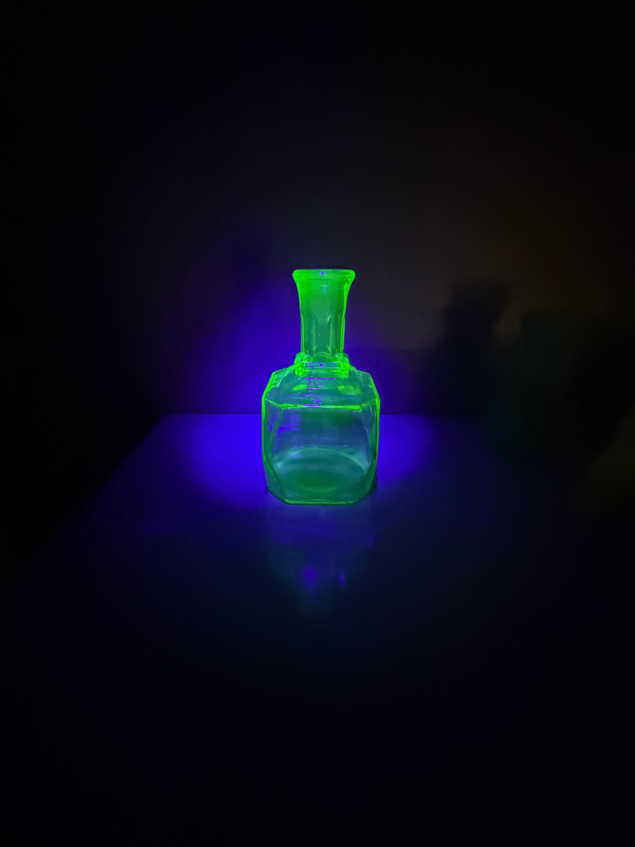 Vaseline Glass Decanter