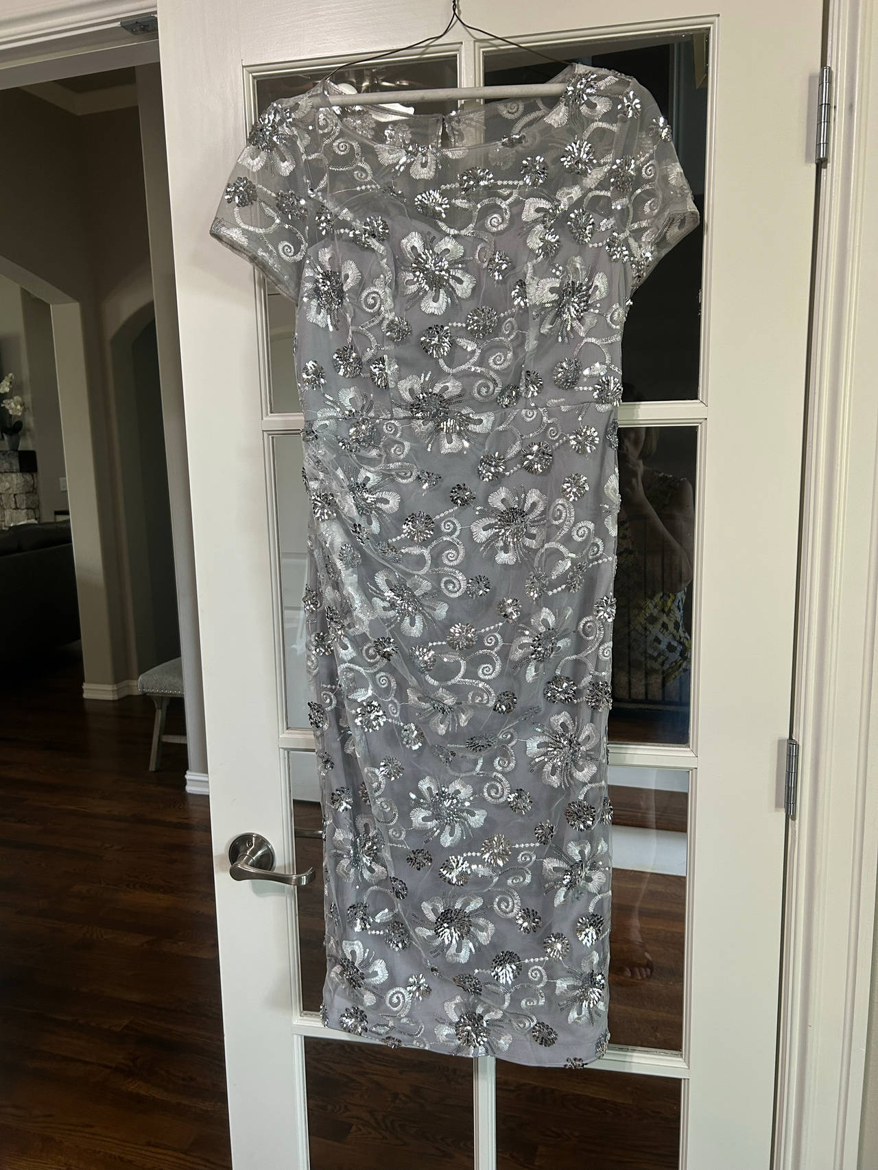 Sequin Floral Cocktail Dress