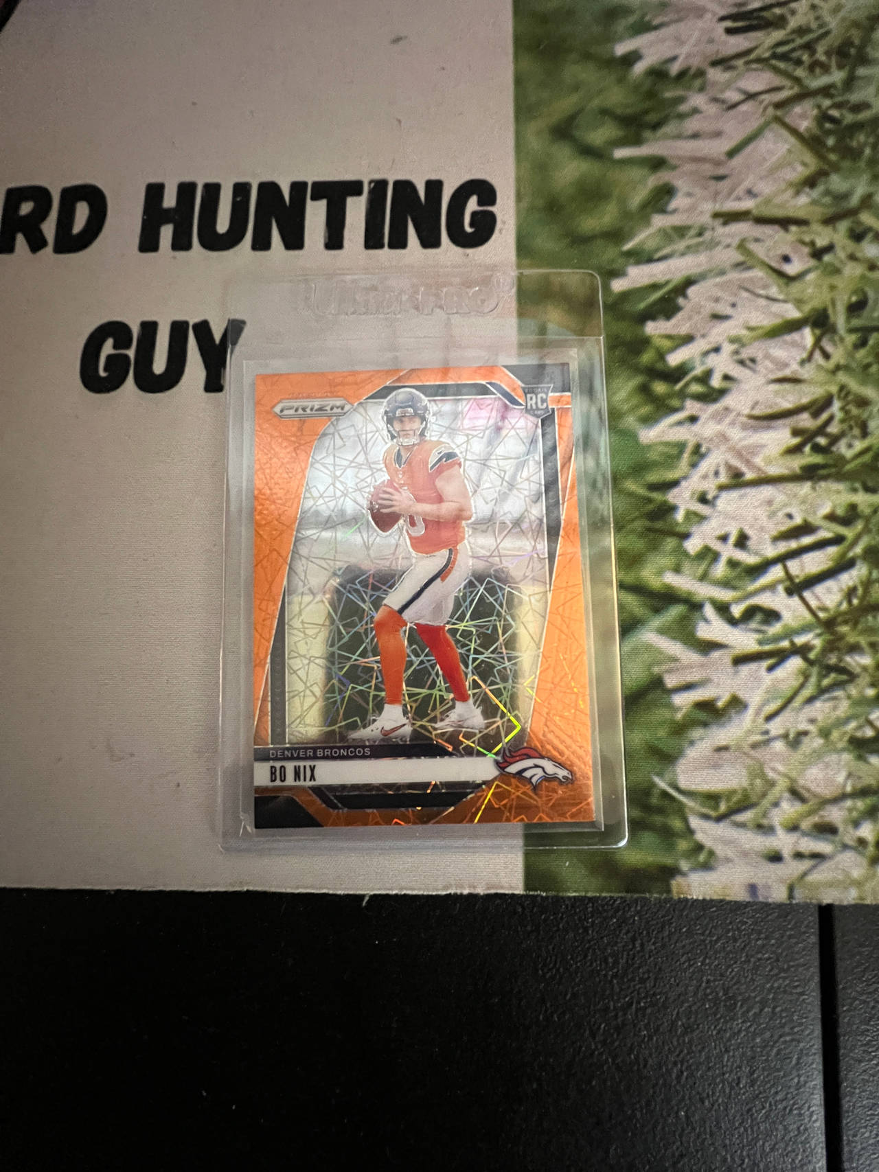 Bo Nix 2024 Panini Prizm RC Orange Cracked Ice