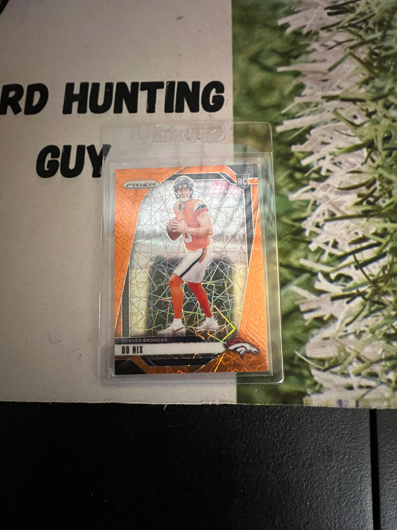 Bo Nix 2024 Panini Prizm RC Orange Cracked Ice