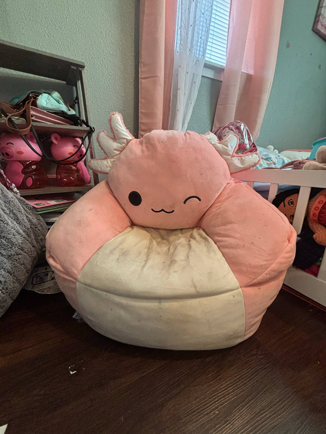 Squishmallows Archie the Axolotl Plush Bean Bag Chair