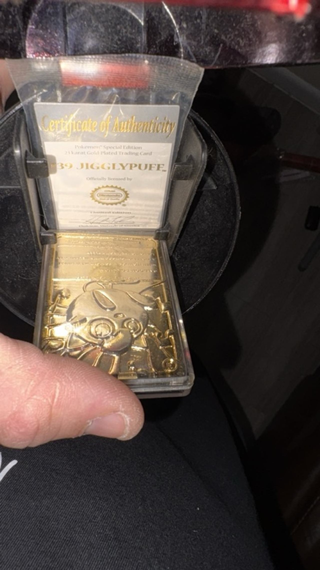 Pokemon 1999 Burger King 23K Gold Plated Charizard Card