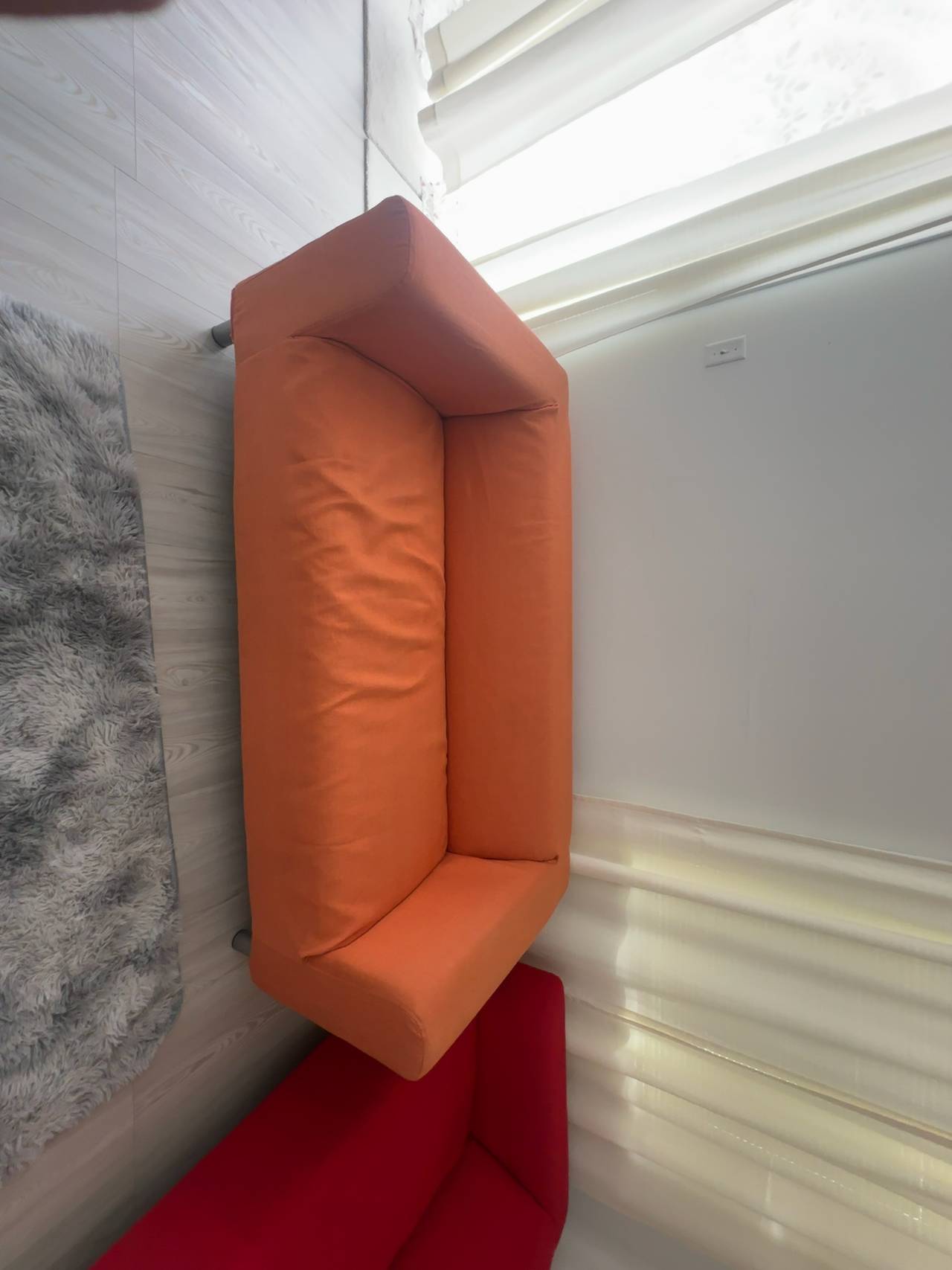 IKEA Klippan Loveseat Orange Faux Leather