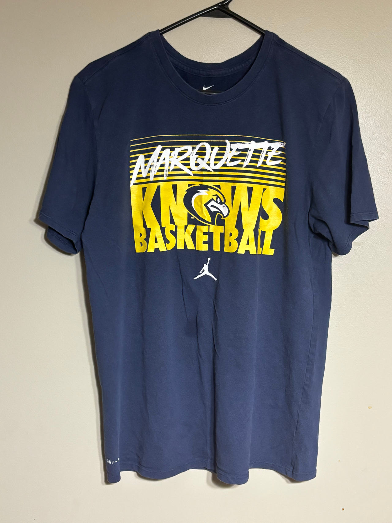 Jordan Brand Marquette Golden Eagles Knows Basketball T-Shirt