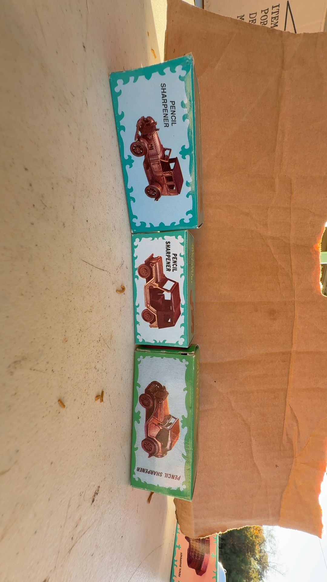 Antique Die Cast Miniature Pencil Sharpener Tractor