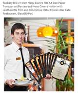 TaoBary 8.5 x 11 Inch Menu Covers 10 Pcs - Image 3