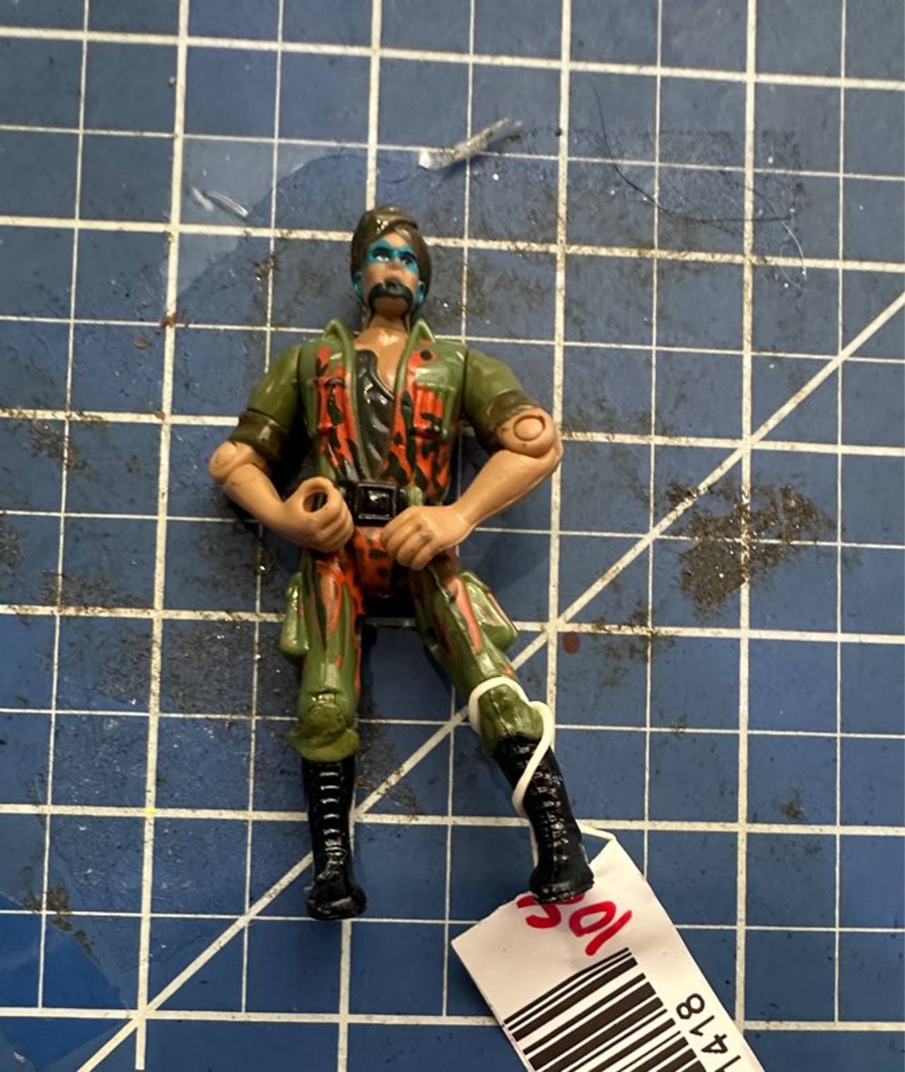 Galoob Johnny Quest Safari Stryker HADJI vtg action figure.  104