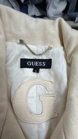 Guess Women's Double Breasted Belted Wool Blend Coat Small - Image 2