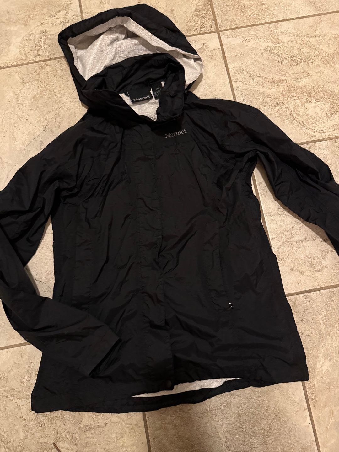 Marmot Women's PreCip Eco Jacket - Black - Size M
