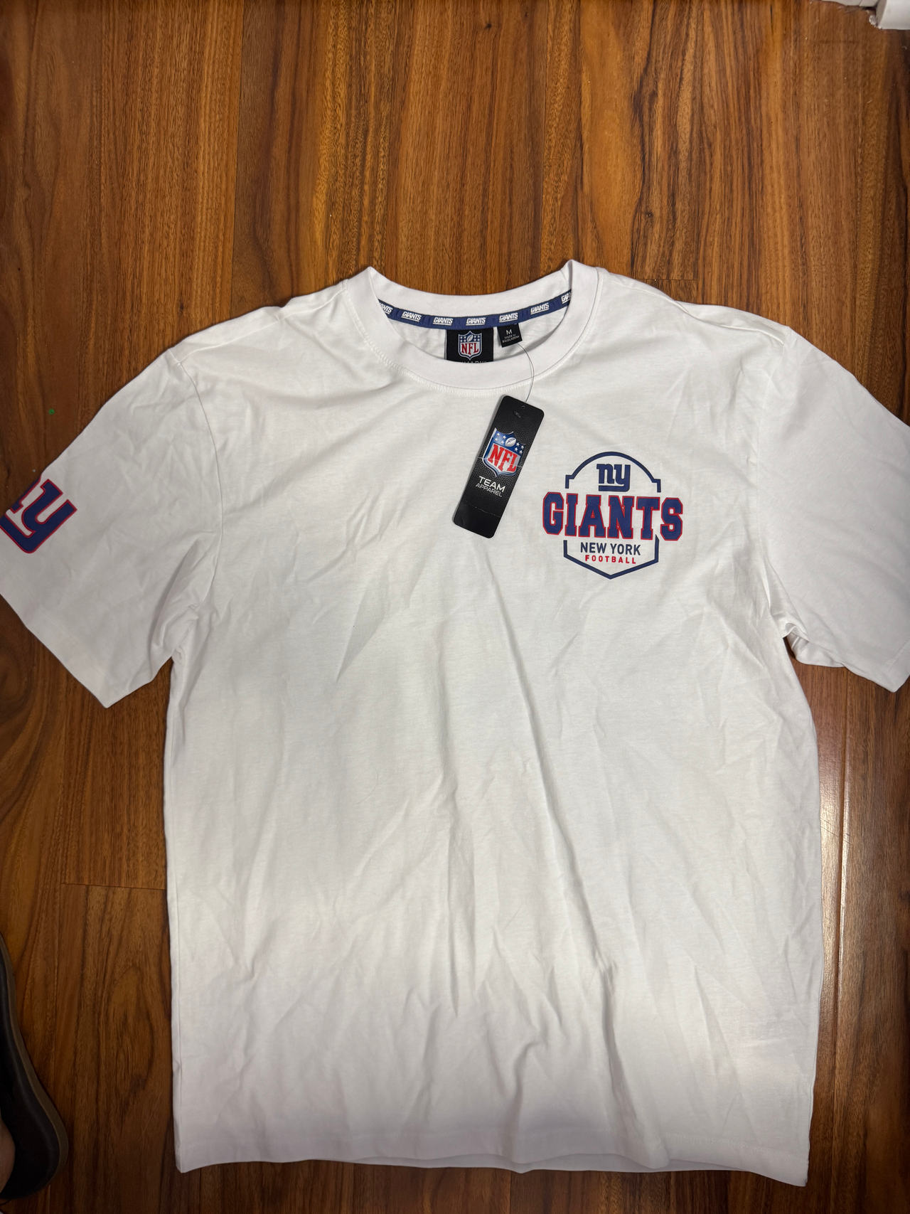 NFL Team Apparel New York Giants White T-Shirt