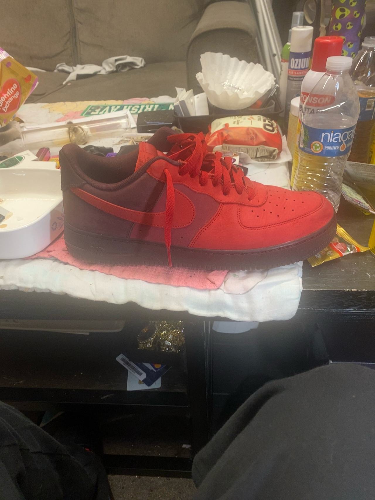 Nike Air Force 1 Low 'Layers of Love' Red/Burgundy
