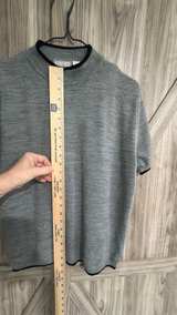 Alexis Reed Short Sleeve Mock Neck Sweater XL grey - Image 5