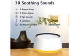 (White) Noise Sound Machine with 30 Soothing Sounds 12 Colors Night Light White - Image 6