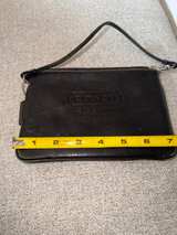 Coach Leatherware Est. 1941 Wristlet Black Purse Zipper Bag Small - Image 3