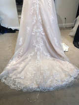 Lace A-Line Wedding Gown with Train - Image 3