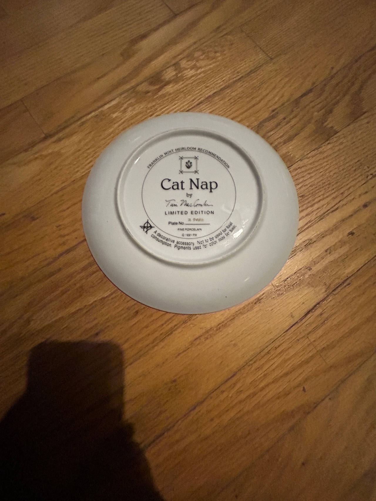 Cat Nap Collector Plate