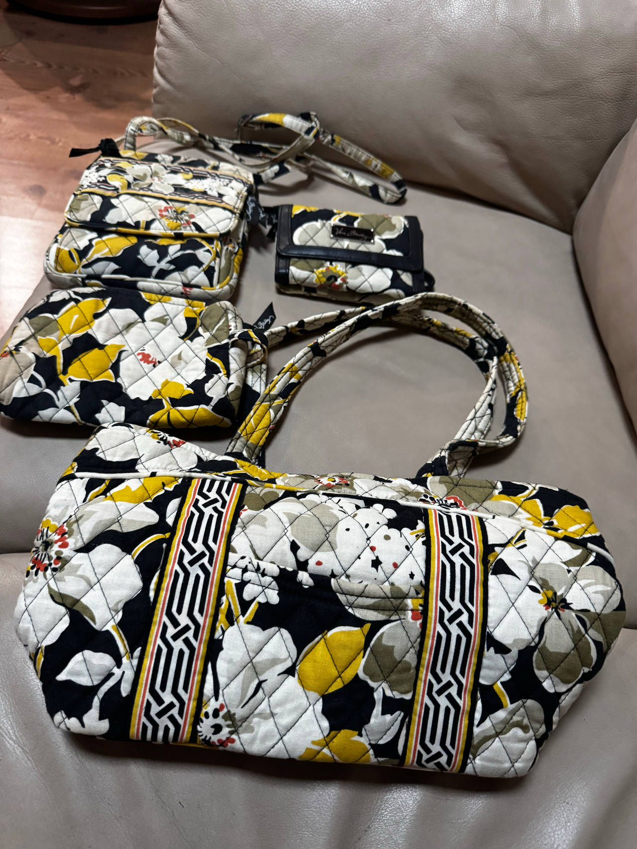 Vera Bradley Quilted Bag Set