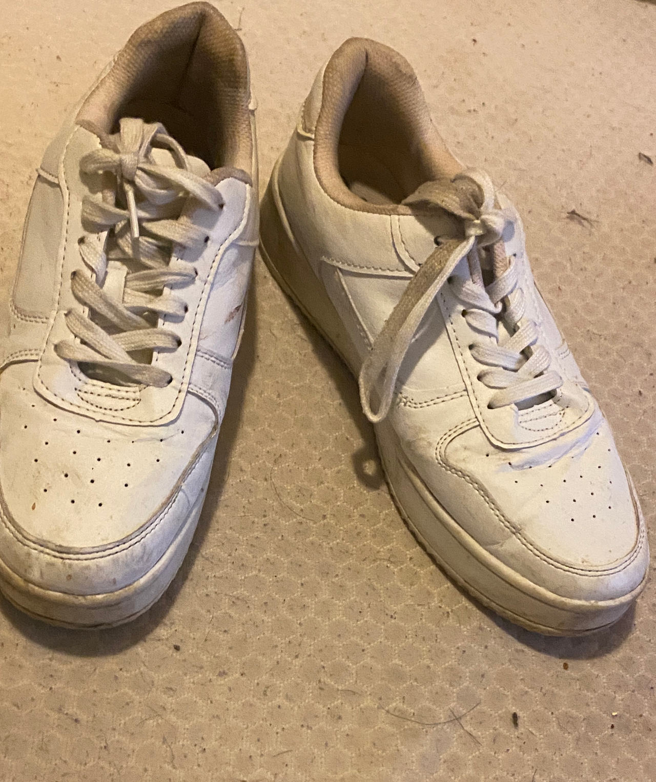 White Platform Low-Top Sneakers