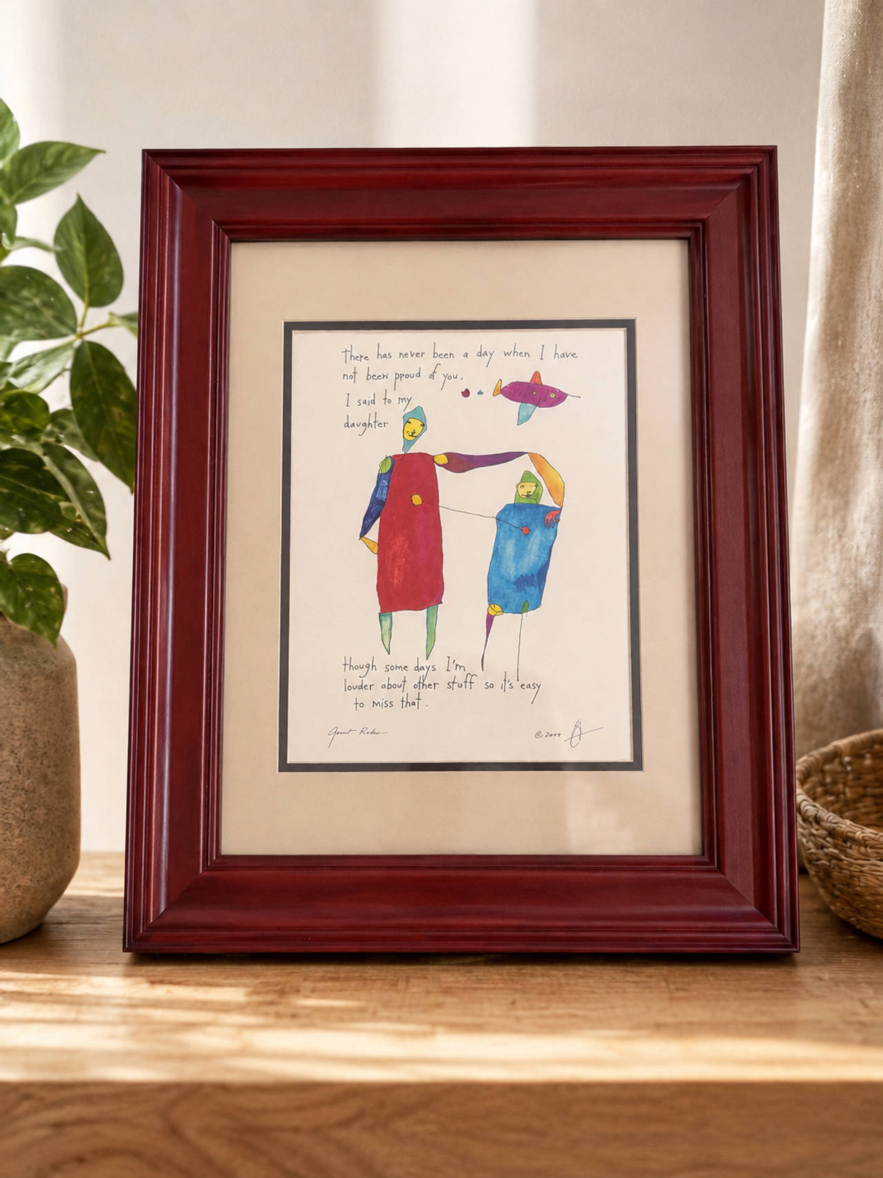 Quiet Pride ~ Child Art Print by Brian Andreas nicely framed 14” x 17”