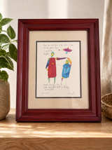Quiet Pride ~ Child Art Print by Brian Andreas nicely framed 14” x 17” - Image 1