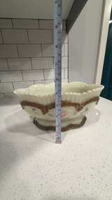 Westmoreland Victorian Milk Glass Bowl with Gilt Trim - Image 4