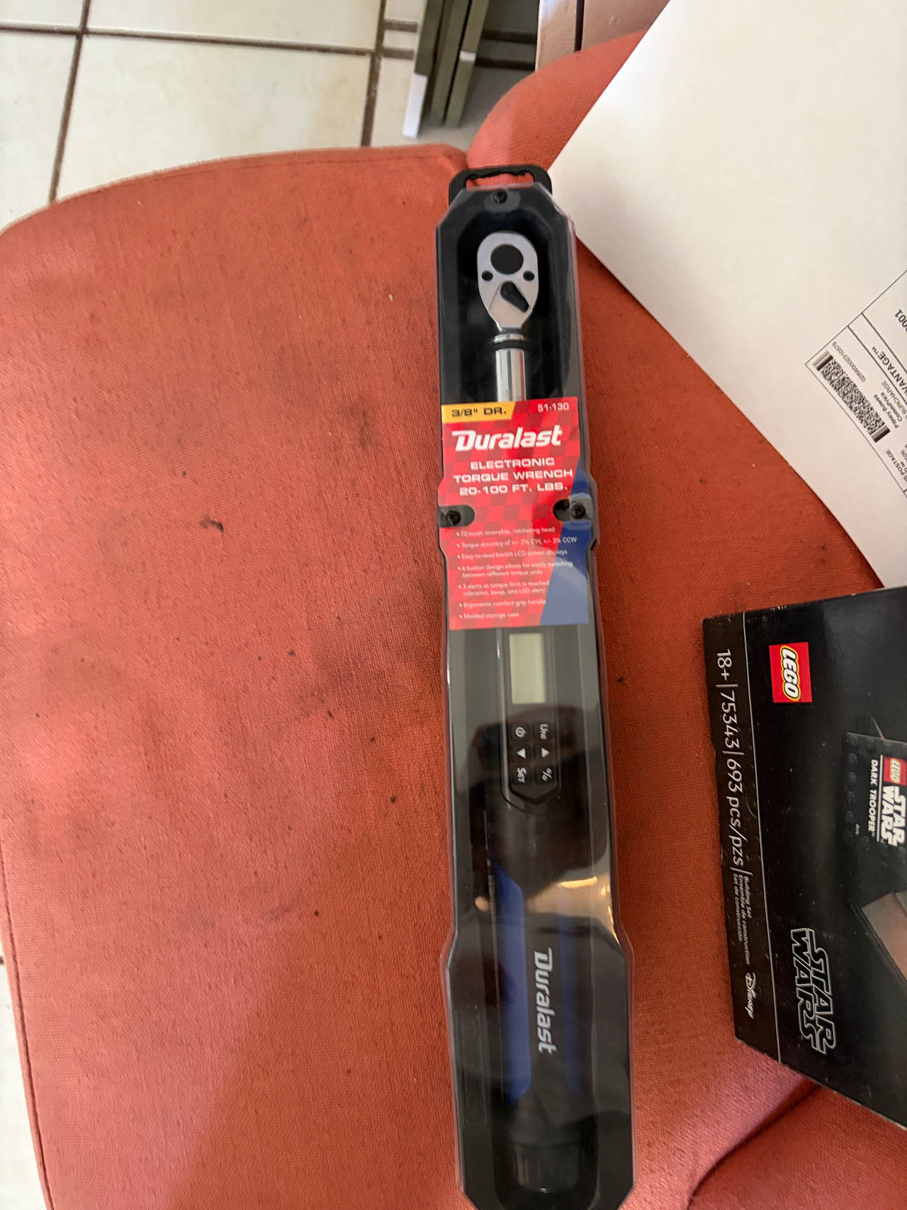 Duralast 3/8in Drive Electronic Torque Wrench 5-100 ft-lbs