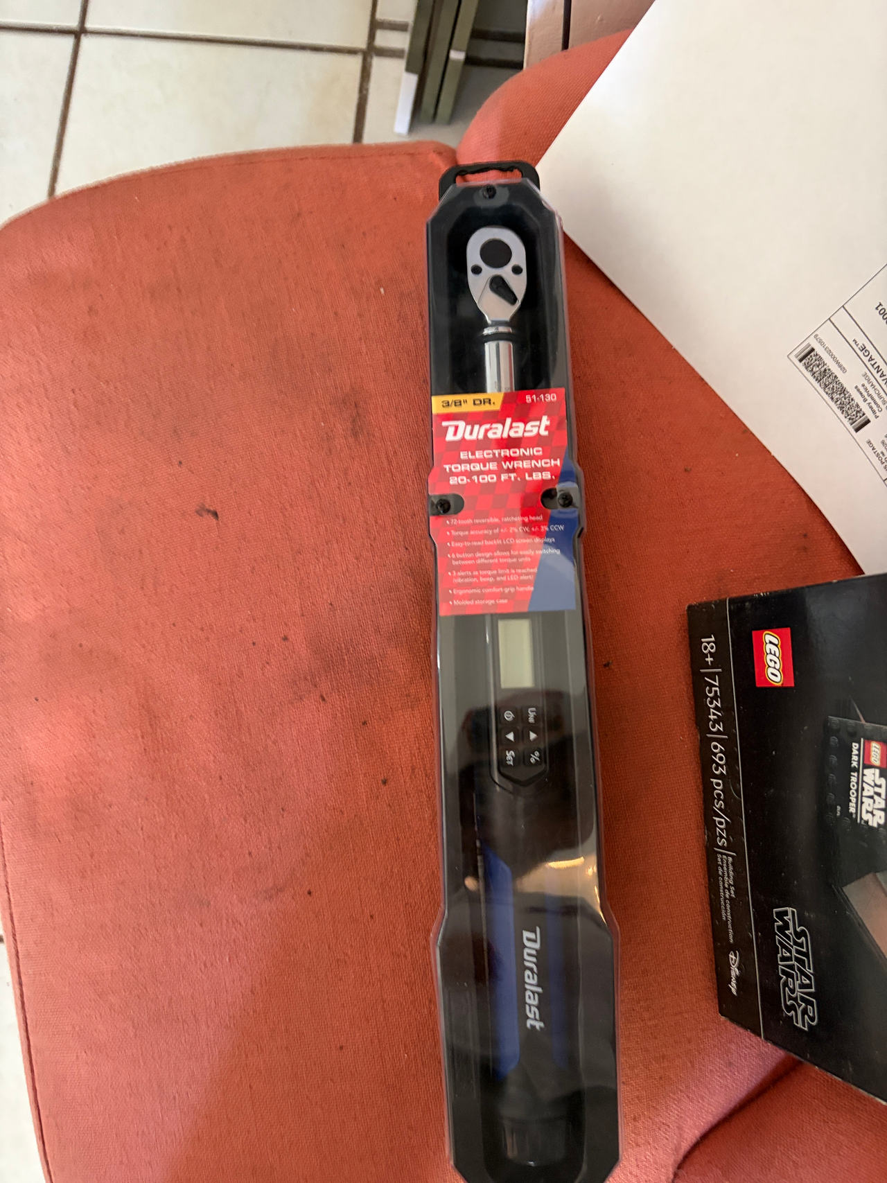 Duralast 3/8in Drive Electronic Torque Wrench 5-100 ft-lbs