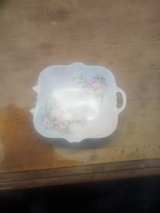 Vintage Hand Painted Rose Porcelain Dish - Image 2