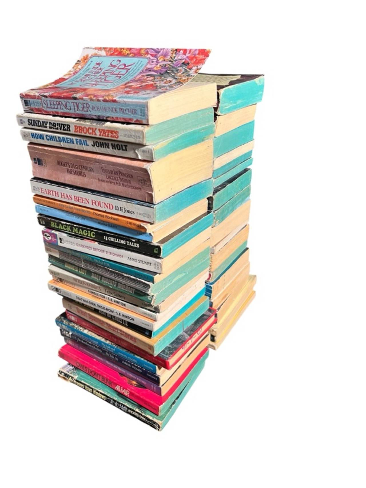 Assorted Dell Paperback Book Lot 42 Total Books Vintage