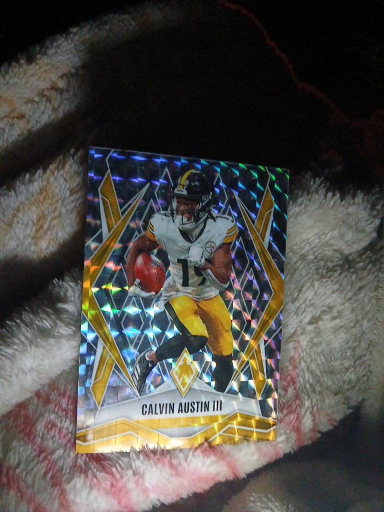 2022 Panini Phoenix Calvin Austin III Fire Burst Rookie Card