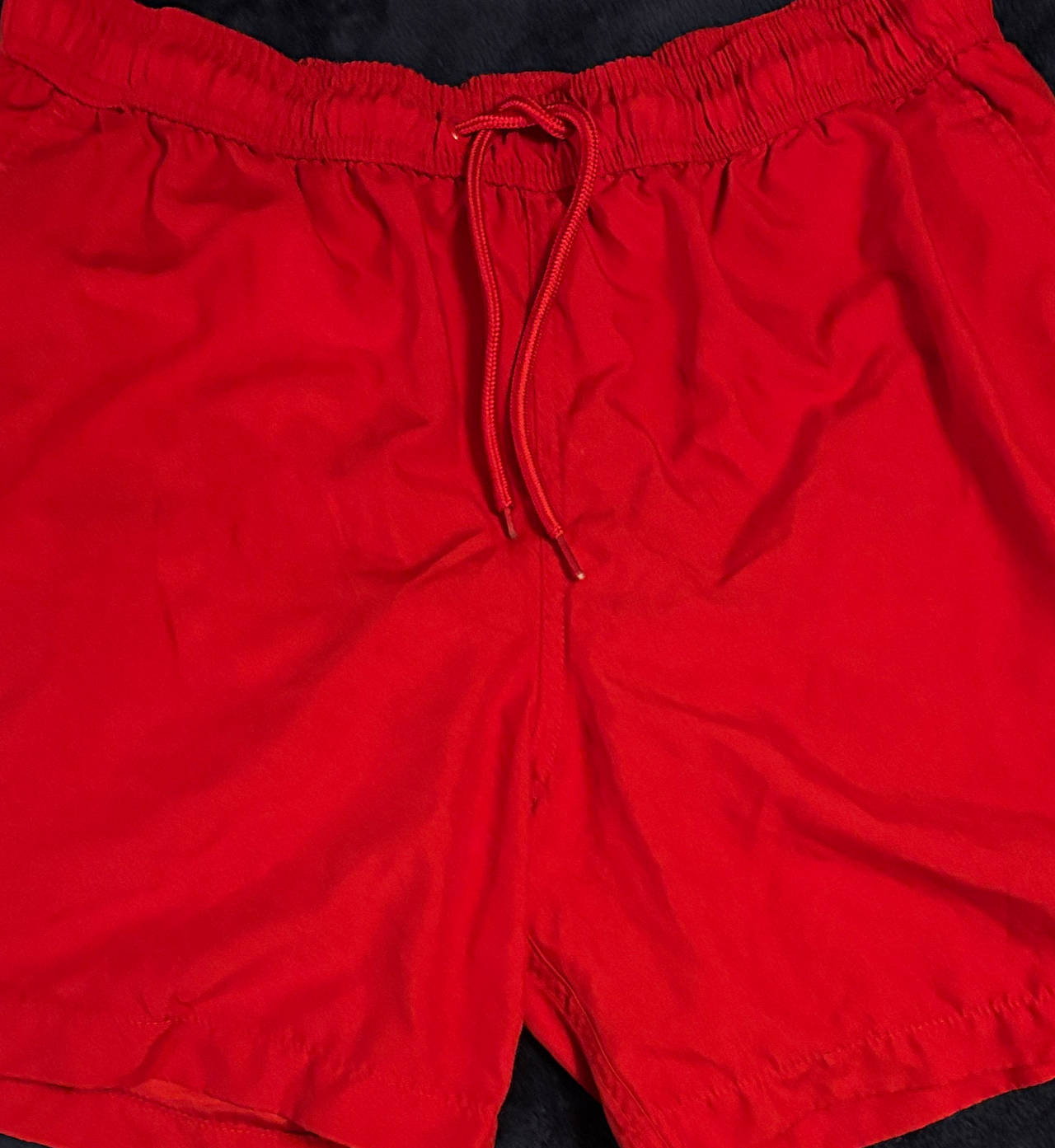 Men's Red Swim Trunks