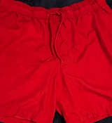 Men's Red Swim Trunks - Image 1