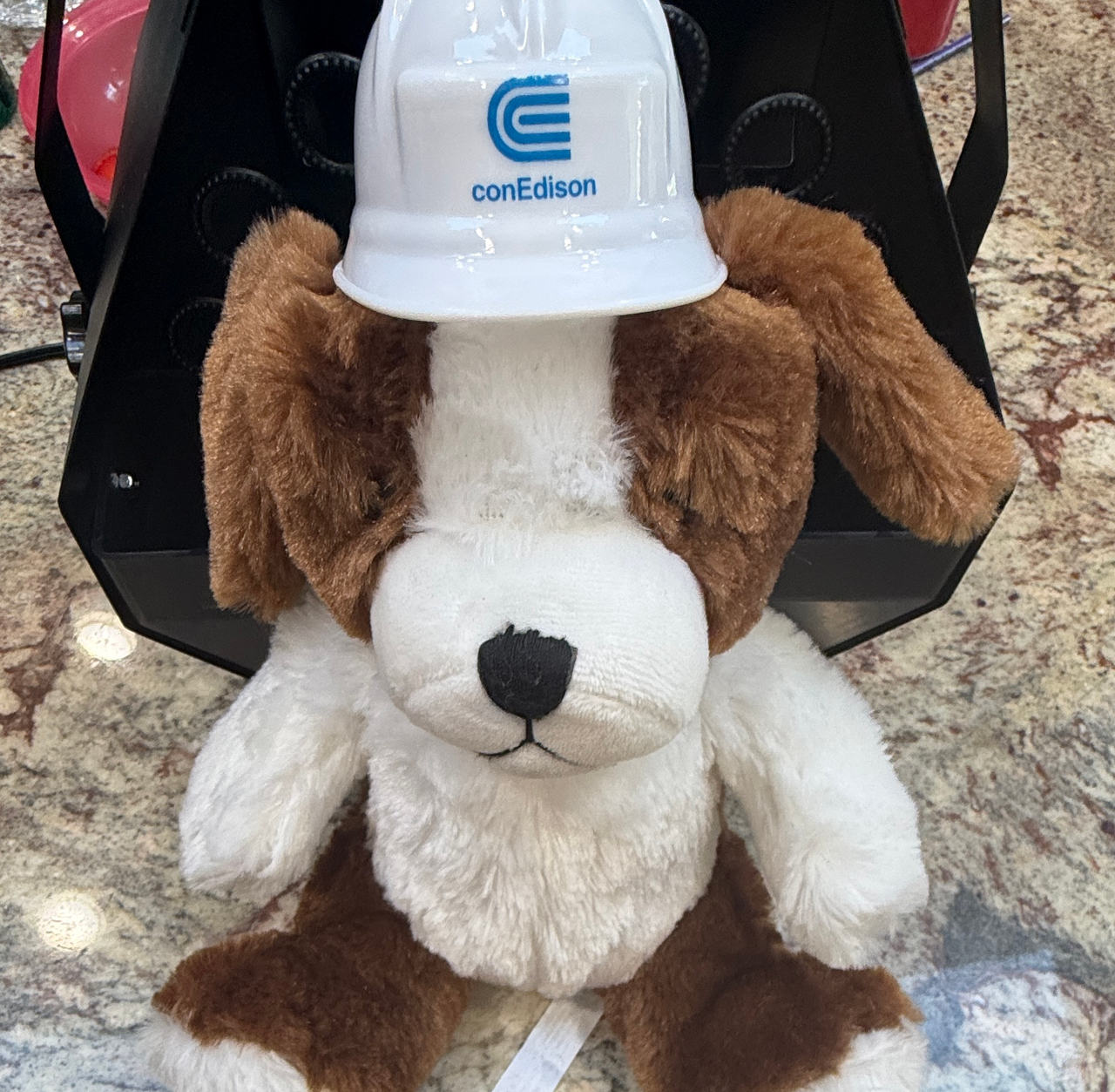 8” Con Edison Plush Dog with Hard Hat Company Gift Stuffed Animal