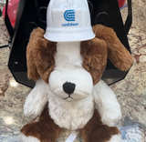8” Con Edison Plush Dog with Hard Hat Company Gift Stuffed Animal - Image 1