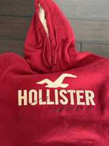 Hollister Red Hoodie X-Small Y2K Fasion Women’s Ladies  - Image 3