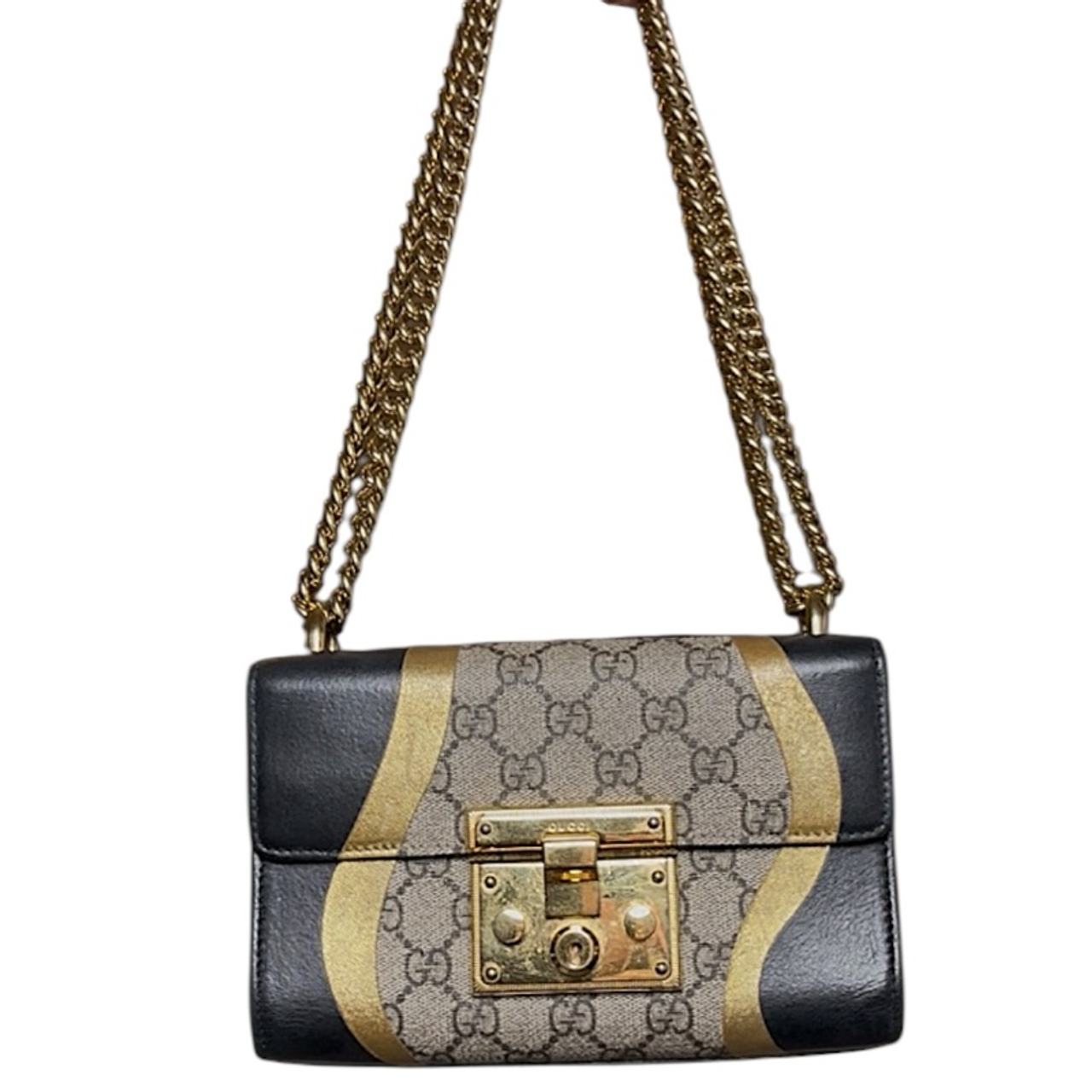 Gucci GG Supreme Padlock Small Crossbody Bag
