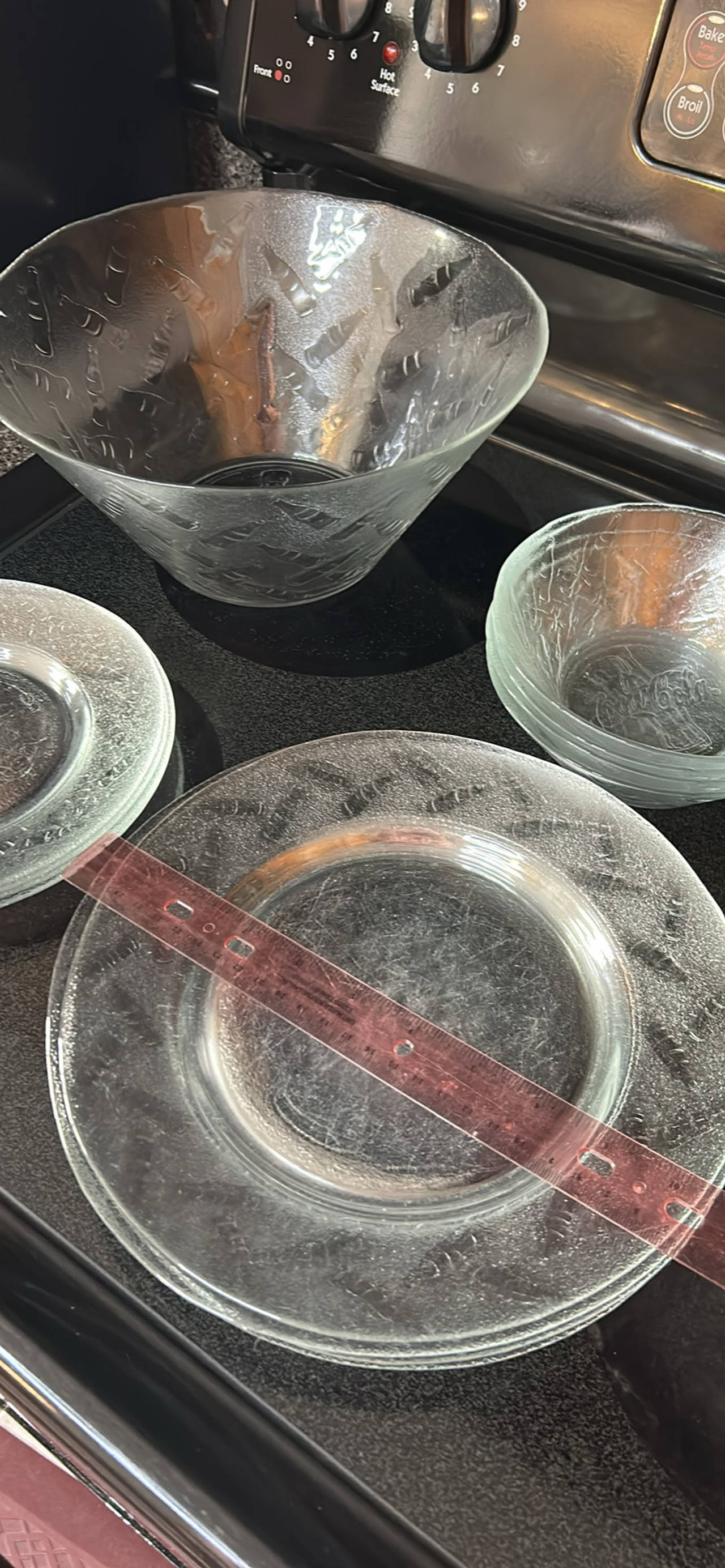 Coca-Cola Frosted Glass Plate