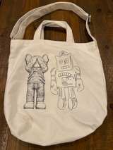 Uniqlo KAWS x Andy Warhol 2-Way Tote Bag Off-White - Image 1