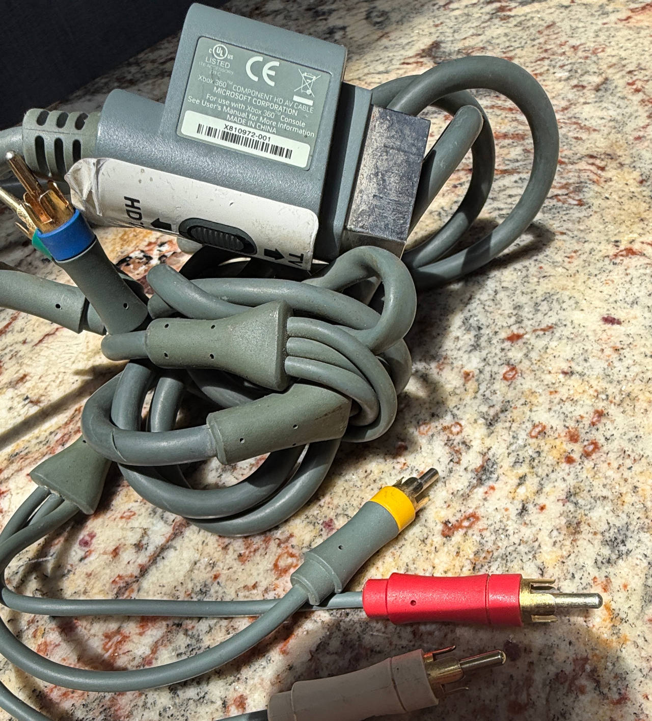 Microsoft Xbox 360 Component HD AV Cable
