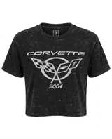 GM Corvette 2004 Acid Wash Crop Top - Image 2