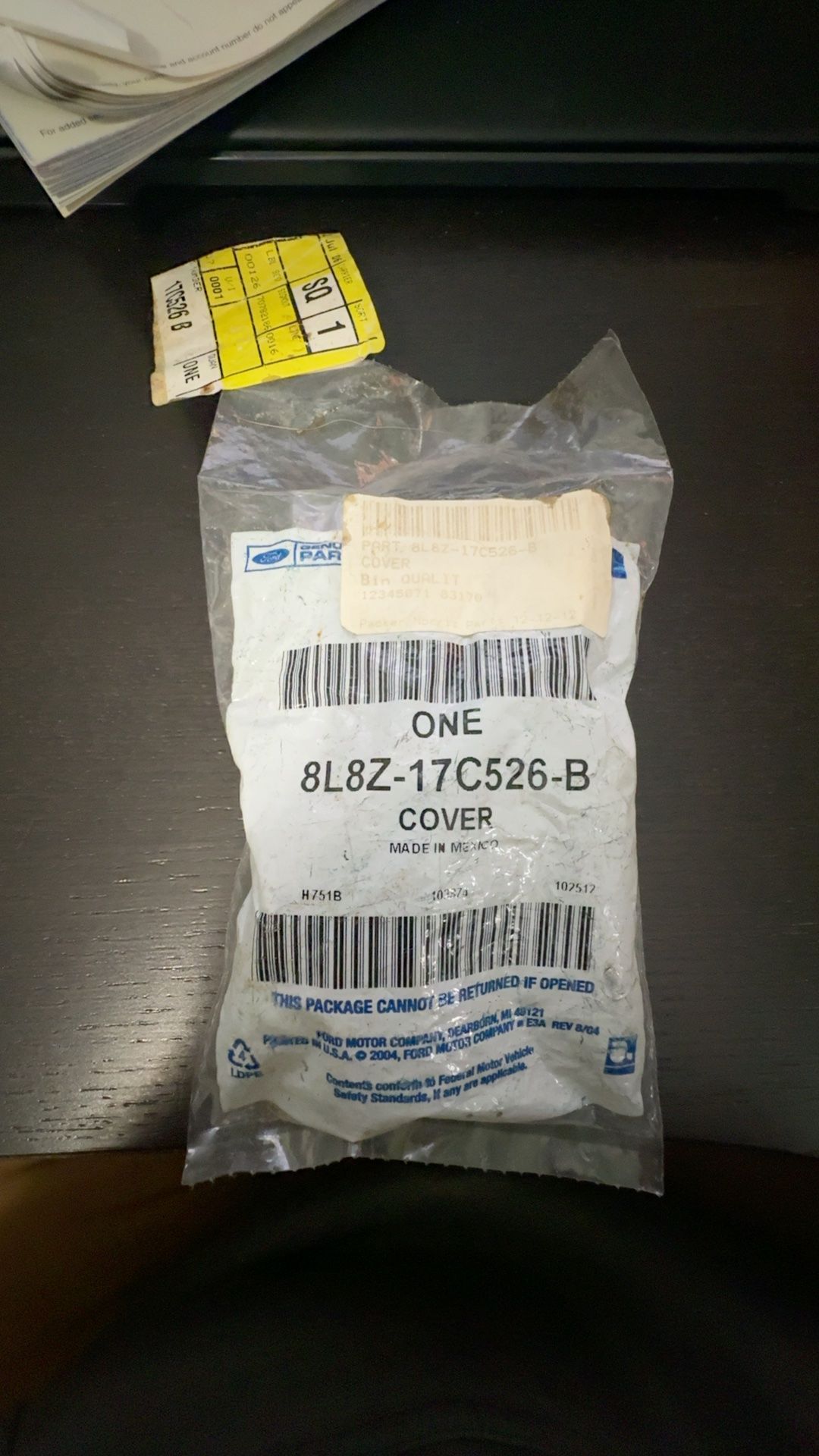 Ford Wiper Arm Cap 8L8Z-17C525-B