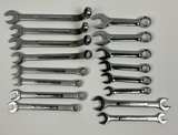 16 Combination Wrench Set Benchtop Standard and Metric  - Image 1