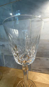 3 Waterford Crystal Lismore Claret Wine Glasses - Image 3